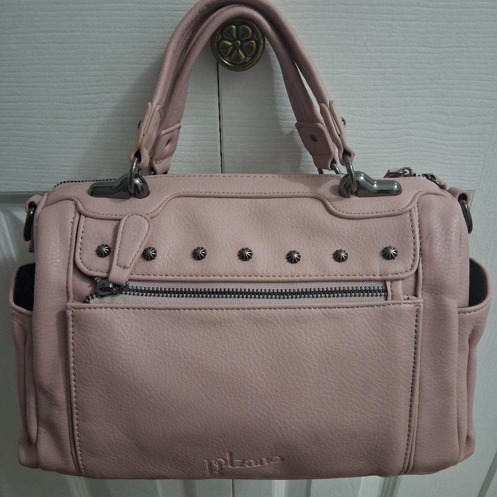 NWOT Bolzano Dusty Rose Satchel/Crossbody Bag        Size 12"×7.5"×5"